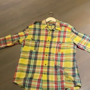 Polo by Ralph Lauren Red and Yellow Polo Shirt